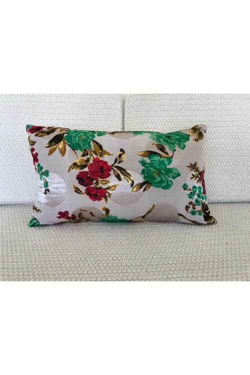Yaz - Gül Bahçesi Dekoratif 2'Li Kırlent Kılıf Seti