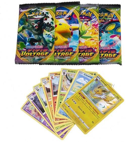 Pokemon X GO Sword & Shield Vivid Voltage TCG DX GX Oyuncu & Koleksiyoner Pokemon Kartı 42 Adet İng.