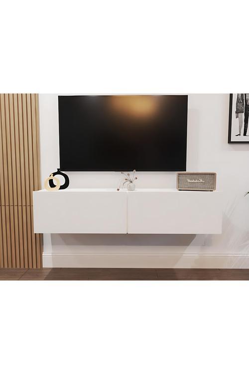 Mobiga Perna Duvara Monte Tv Ünitesi 150 Cm Beyaz
