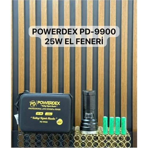 PD-9900 | 25W • 3200 Lümen • Şarjlı Profesyonel El Feneri