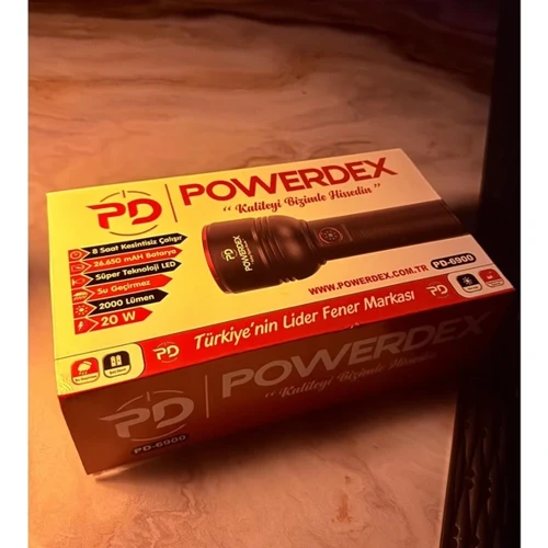 PD-6900 Profesyonel El Feneri | 20W – 2000 Lümen