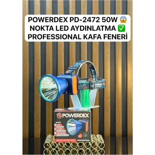Pd 2472 50W Şarjlı Kafa Lambası | 2500 Lümen Nokta LED
