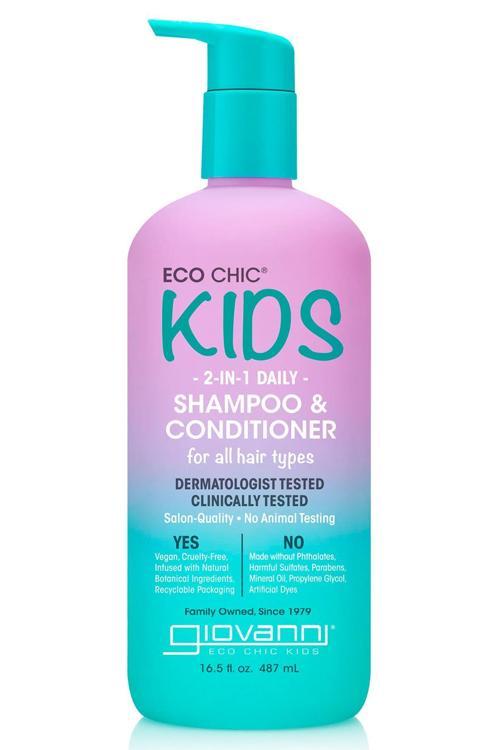 Eco Chic Kids 2’si 1 Arada Çocuk Şampuanı ve Saç Kremi 487ML