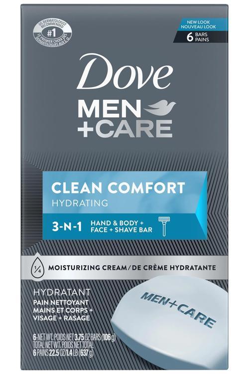 Men Clean Comfort Yüz ve Vücut Sabunu 6lı Paket