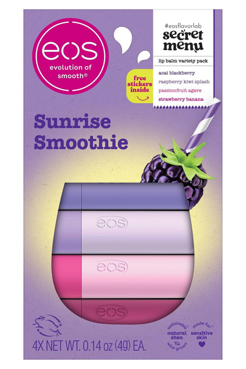Lip Balm Sunrise Smoothie Dudak Balsamı Çeşit Paketi 4 Adet