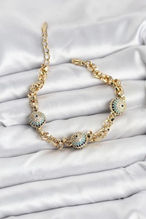 Xuping VIP Nazarlı Gold Renk Bileklik