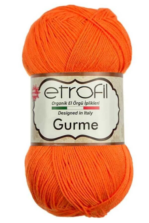 Gurme Yazlık Amigurimi Örgü Ipi %100 Premıum Acrylıc Anti Pilling Turuncu 72044