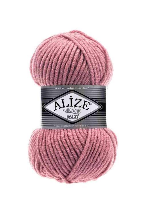 Süperlana Maxi Kalın El Örgü Ipi 204 Koyu Pudra