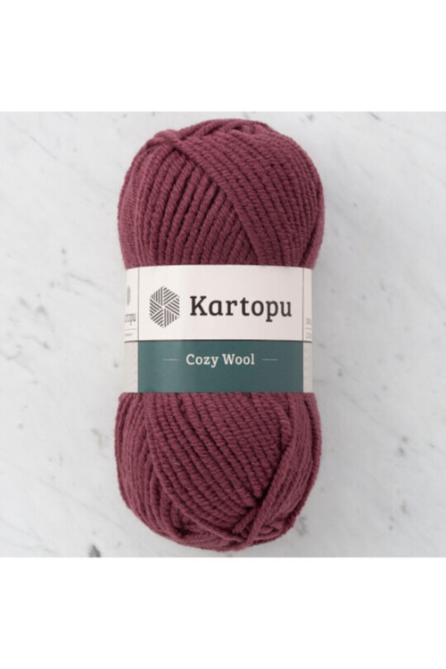 Cozy Wool K1707 Mürdüm %25 Yün Karışımlı Kalın Ip
