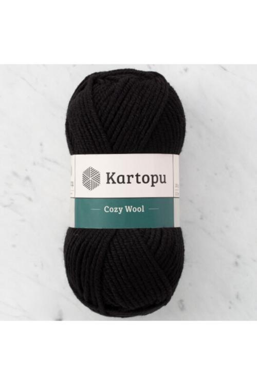 5'Li Paket Cozy Wool K940 Siyah %25 Yün Örgü Ipi
