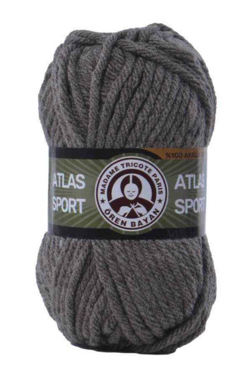 Atlas Sport 014 Vizon Rengi Atkı Bere Hırka Kaban Kalın Örgü İpi