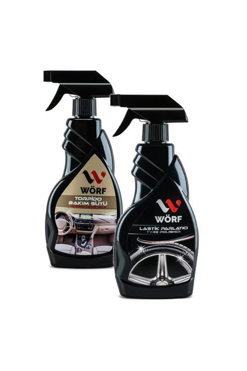 2'Li Oto Bakım Seti - Torpido Konsol Bakım Sütü Ve Lastik Parlatıcı
