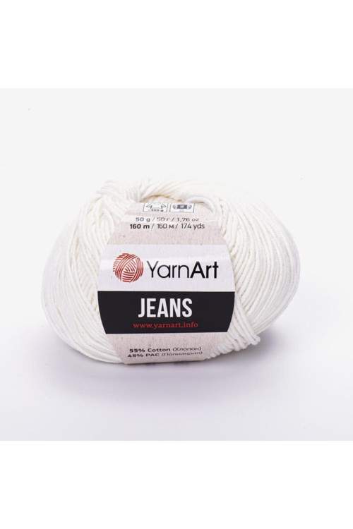 Jeans Amigurumi Örgü Ipi Beyaz 01