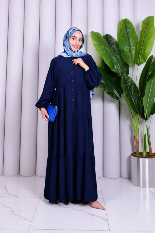 Alaçatı Çilek Kumaş Oversize Rahat Elbise