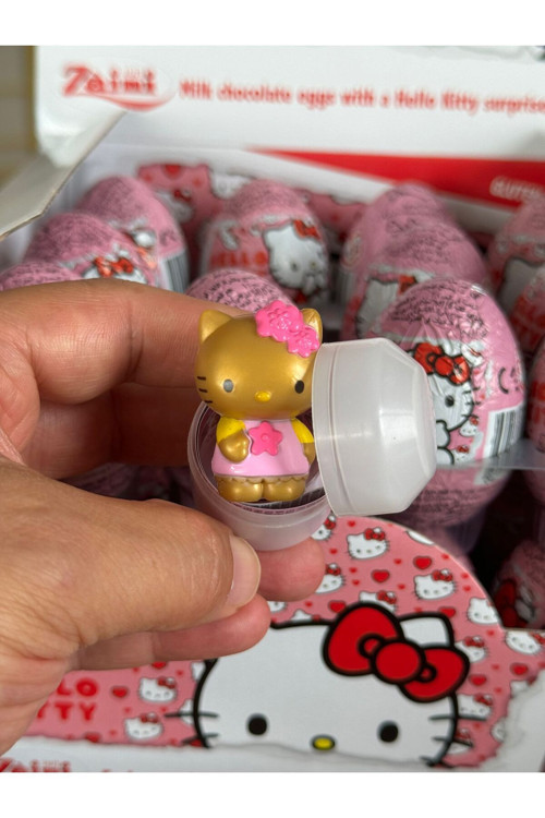 Hello Kitty Çikolatalı Sürpriz Yumurta (Paket 24 Adet )