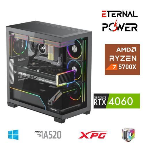 RYZEN 7 5700X 32G DDR4 1TB M.2 RTX4060 A520 T650W