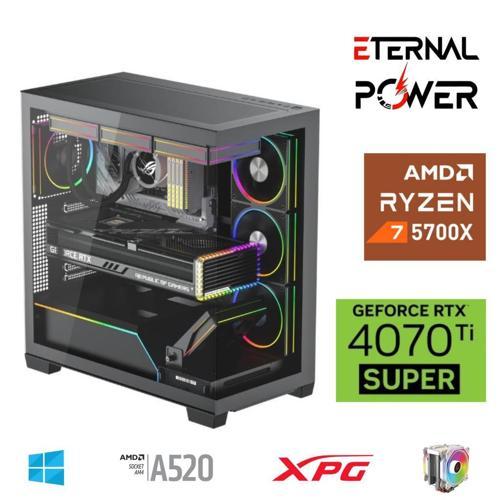 RYZEN 7 5700X 32G DDR4 1TB M.2 RTX4070Ti Super A520 T750W