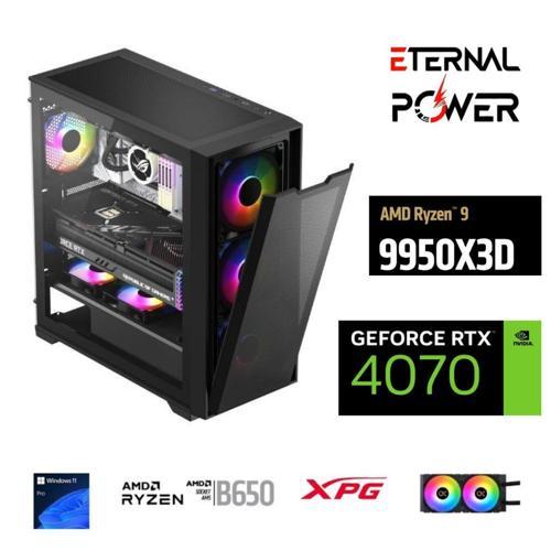 RYZEN 9 9950X3D 64GB DDR5 1TB M.2 RTX 4070 B650 750W 240M