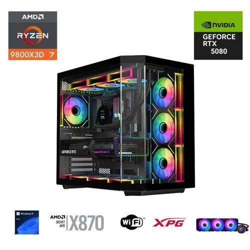 RYZEN 7 9800X3D 32GB DDR5 2TB M.2  RTX 5080 X870 WIFI 1000W 360M