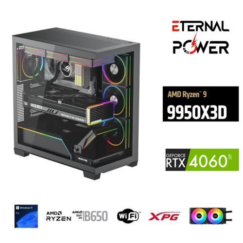 RYZEN 9 9950X3D 64G DDR5 1TB M.2 RTX4060Tİ B650 WIFI 750W 240M
