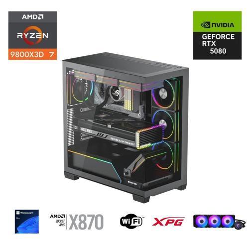 RYZEN 7 9800X3D 32GB DDR5 2TB M.2  RTX 5080 X870 WIFI 1000W 360M