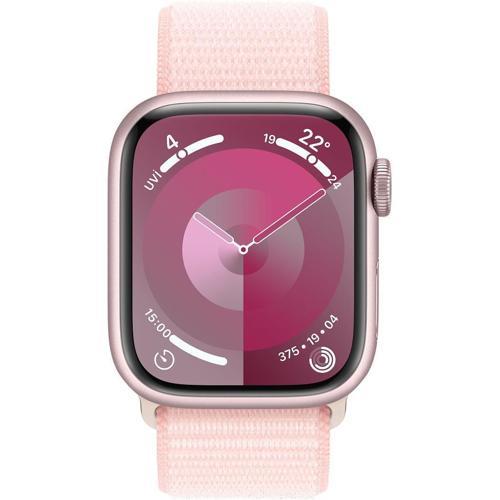 Watch Series 9 GPS + Cellular 41mm Pembe Alüminyum Kasa ve Uçuk Pembe Spor Loop Kordon Akıllı Saat (Apple Türkiye