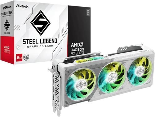 RX 9070 Steel Legend OC 256 Bit GDDR6 16 GB Ekran Kartı