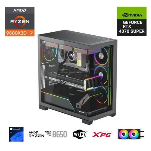RYZEN 7 9800X3D 32GB DDR5 1TB M.2  RTX 4070 SUPER B650 WIFI 750W 240M