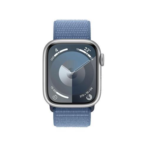 Watch Series 9 GPS + Cellular 41mm Gümüş Rengi Alüminyum Kasa ve Buz Mavisi Spor Loop Kordon Akıllı Saat (Apple Tü