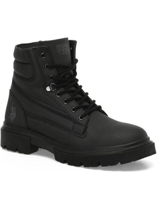U.S.POLO ASSN.NOE 4PR SİYAH COMFORT CASUAL ANATOMİK FERMUARLI BOT