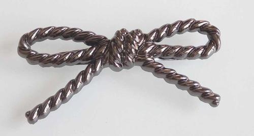 Çanta Aksesuar Füme İnce Fiyonk Plaka Süs