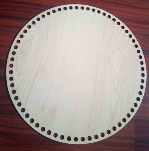 Çanta Aksesuar Ahşap 30 Cm Çapında Plaka