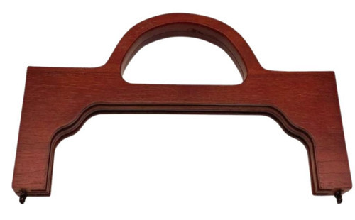 Çanta Aksesuar 25 cm Kızıl Renk Ahşap Burs Tutmalı