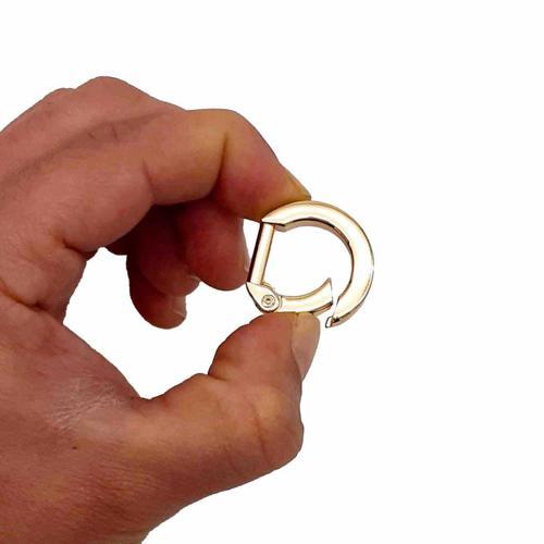 Çanta Aksesuar D Model Yaylı Halka Light Gold