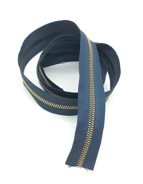Çanta Aksesuar Ortası Gold Fermuar 100 Cm Lacivert Renk