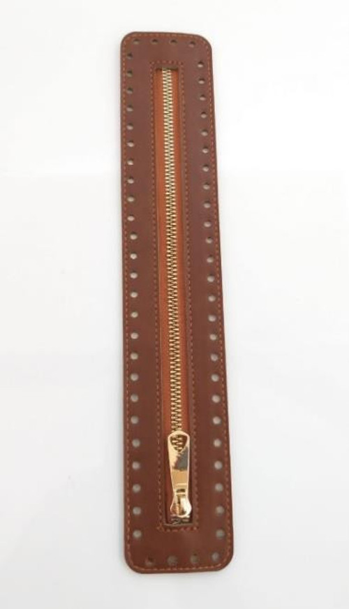 Çanta Aksesuar Derili Fermuar Yeni Model Taba 30 Cm Light Gold