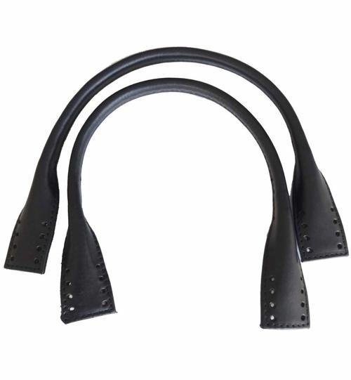 Çanta Aksesuar Gerçek Deri Kısa Pelikan Model Çanta Sapı Siyah Renk