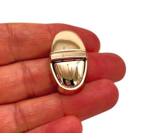 Çanta Aksesuar Light Gold Renk  2.5x1.5 cm Mini  Çanta Kilidi