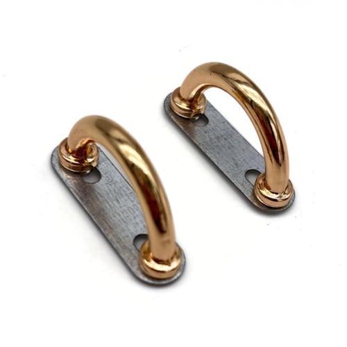 Çanta Aksesuar Çift Köprü Aparatı Light Gold Renk  Oval Model