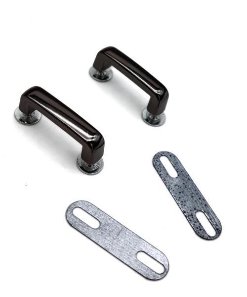 Çanta Aksesuar Çift Köprü Aparatı Füme Renk  Köşeli Model