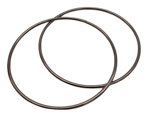 Çanta Aksesuar 15 Cm Yuvarlak Metal Çanta Sapı Füme Renk