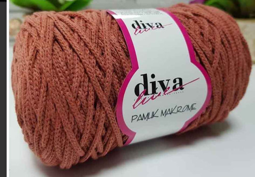 Çanta Aksesuar Diva Pamuk Makrome Tarçın (Kalın)