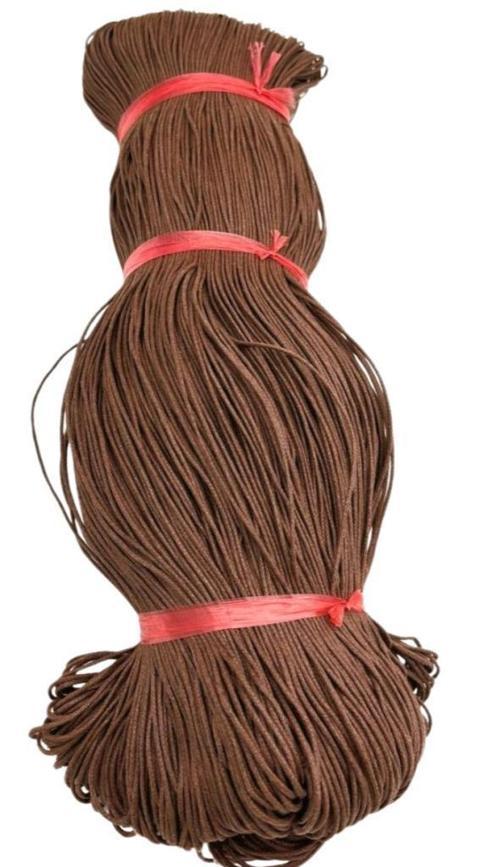 Çanta Aksesuar Açık Kahve Renk Mumlu Koton İp