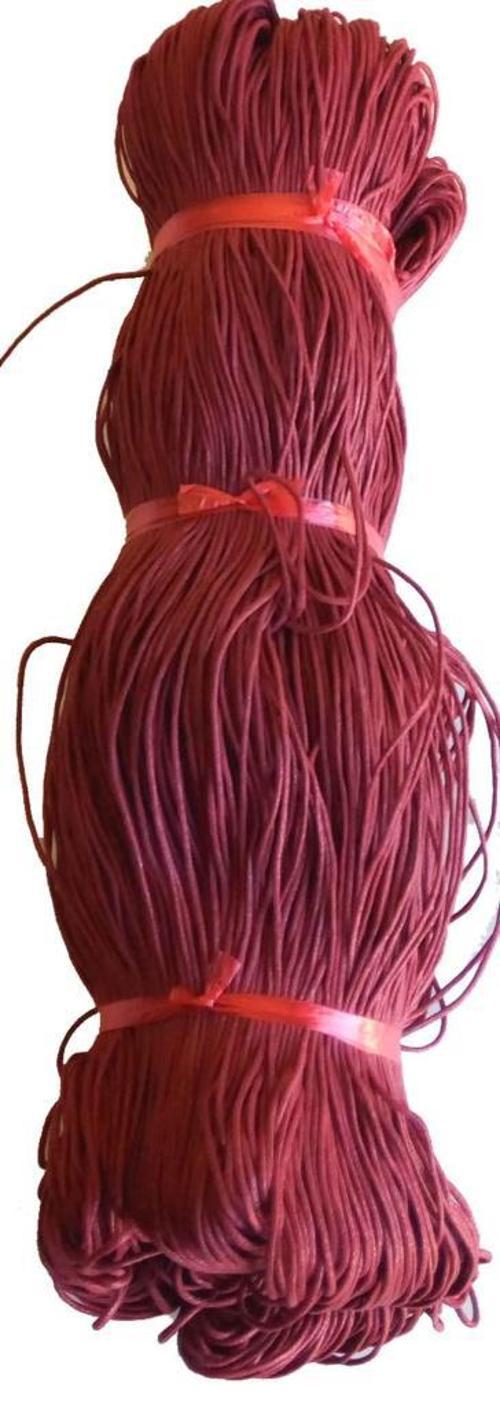 Çanta Aksesuar Bordo Renk Mumlu Koton İp