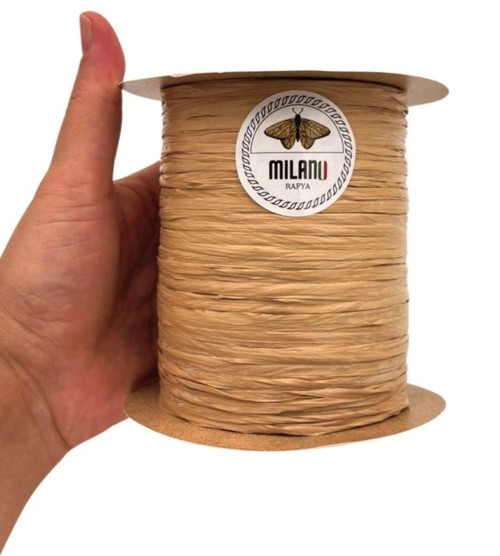 Çanta Aksesuar Milano Rafya 100 gr (no:36)(Koyu Karamel)