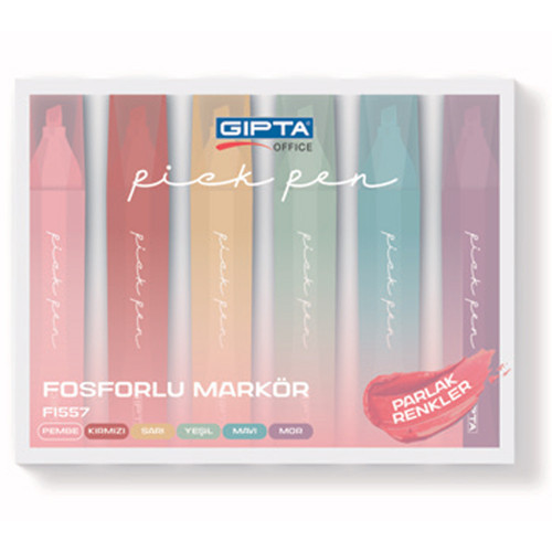 Fosforlu Markor Pıckpen 6 Lı Set F1557