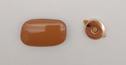 Çanta Aksesuar Taba Renkli Light Gold Mıknatıslı Kilit