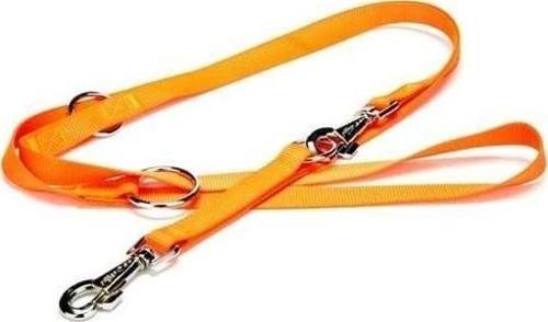 Classic Dokuma Köpek Gezdirme Tasması Medium Turuncu 2x120-190 Cm