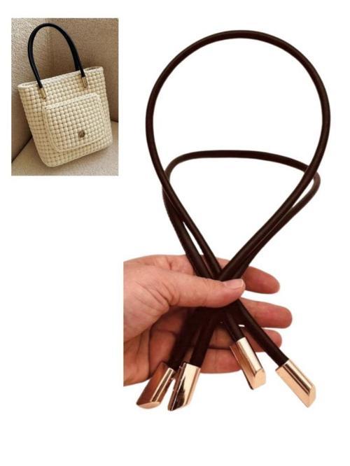 Çanta Aksesuar 60 cm Koyu Kahve Renk Trend Model Çift Çanta Sapı