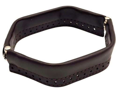 Çanta Aksesuar Koyu Kahve Renk Derili Metal Çanta Ağzı 18 Cm